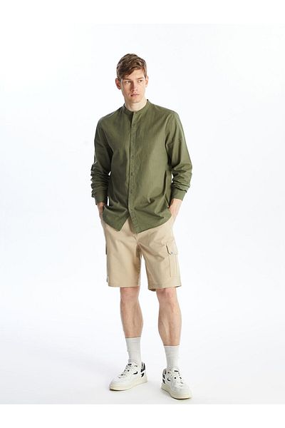 LC Waikiki Standard Fit Gabardine Men's Bermuda Shorts
