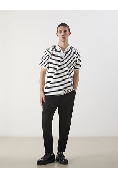 LC Waikiki Polo Neck Striped Men's T-Shirt
