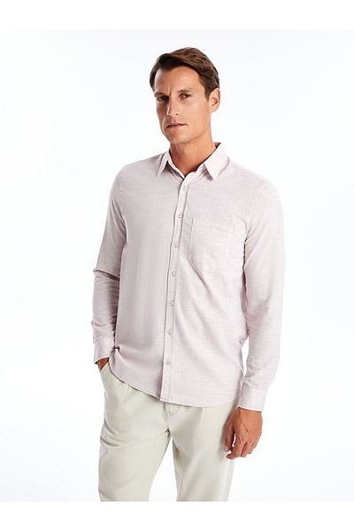 LC Waikiki Regular Fit Pink Men's Shirt Eg129