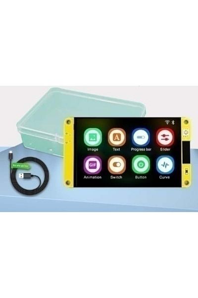 ROBOFUN ESP32 Arduino LVGL Development Board with WiFi and Ble, 3.5in 320*480 Capacitive Touch Smart Screen