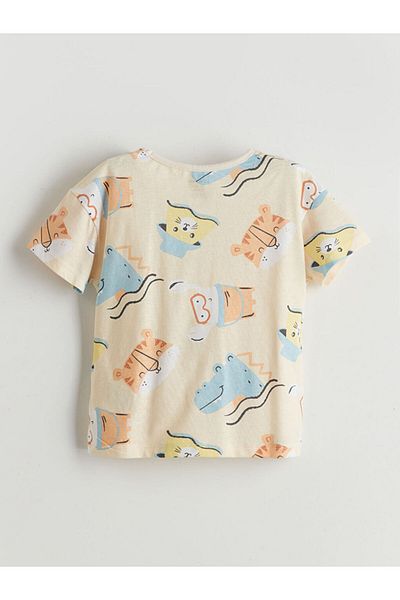 LC Waikiki Crew Neck Printed Baby Boy T-Shirt