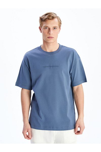 LC Waikiki Crew Neck Printed Combed Cotton Men's T-Shirt