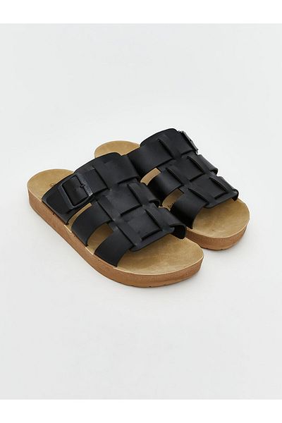 LC Waikiki Leather Look Men's Slippers