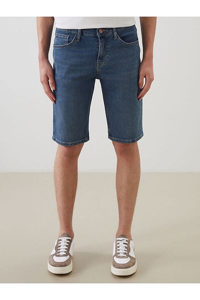 LC Waikiki Jeans Indigo Standard Fit Men's Jean Shorts