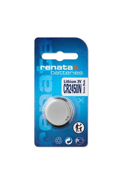 RENATA بطارية ريناتا CR2450N ليثيوم 3 فولت صناعة سويسرية - قطعة واحدة