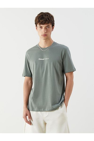 LC Waikiki Crew Neck Printed Combed Cotton Men's T-Shirt