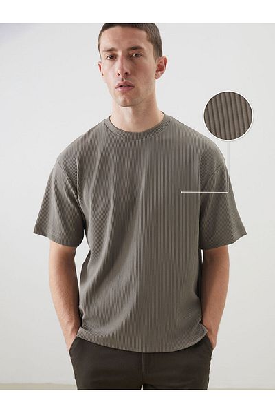 LC Waikiki Ανδρικό T-shirt με Λαιμό Crew