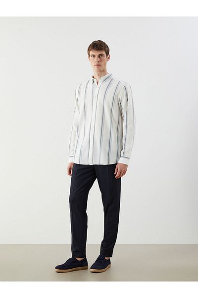 LC Waikiki Regular Fit Long Sleeve Striped Men's Shirt