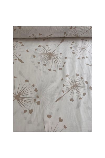 Freedom Textile material, 100% natural cotton, width 240 cm, dandelion pattern