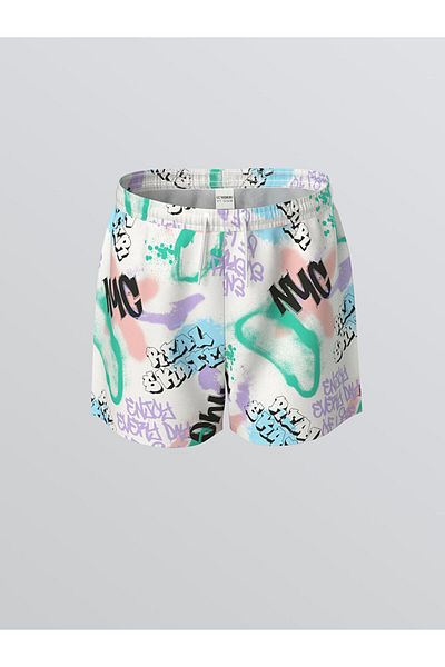 LC Waikiki White Elastic Waist Boy's Swim Shorts