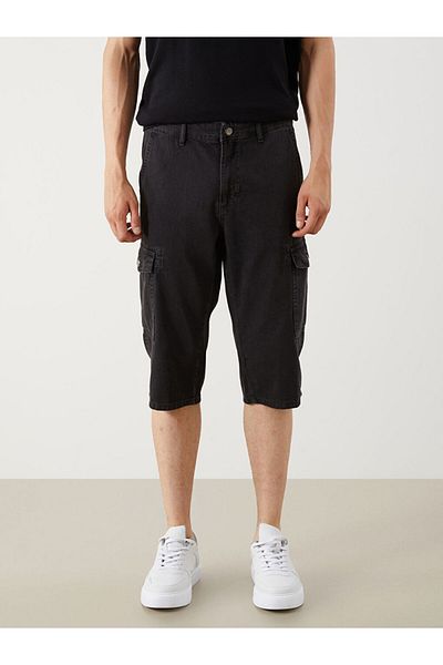 LC Waikiki Men's Cargo Jean Shorts