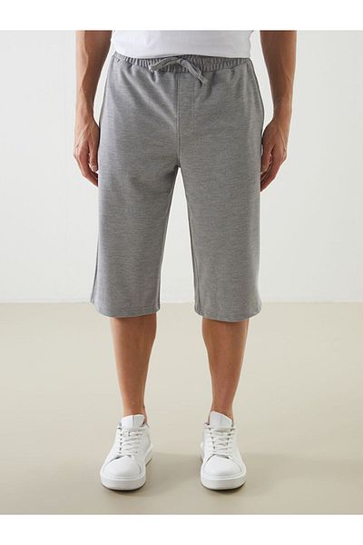 LC Waikiki Gray Standard Fit Men's Roller Shorts