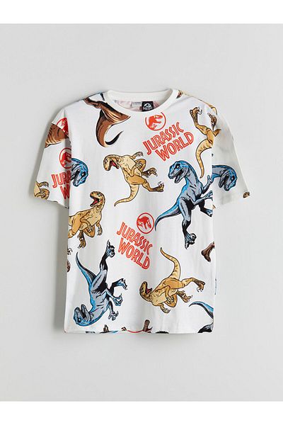 LC Waikiki New Season Crew Neck Jurassic World Printed Men's T-Shirt - S5Ip01Z4