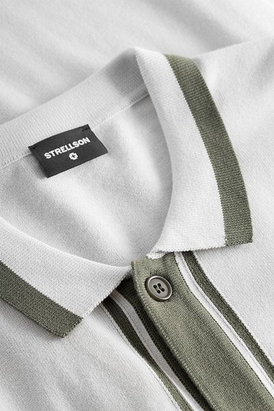 STRELLSON T-shirt 11 Kito-sj - - Light Grey, M