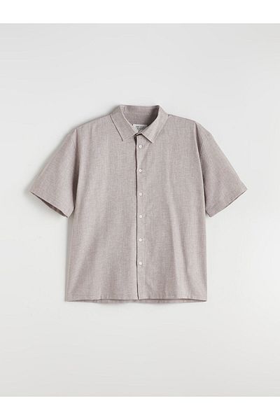 LC Waikiki Regular Fit Short Sleeve Dobby Men's Shirt