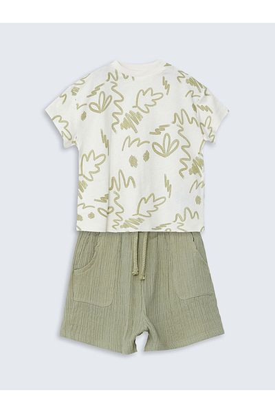 LC Waikiki Crew Neck Printed Baby Boy T-Shirt
