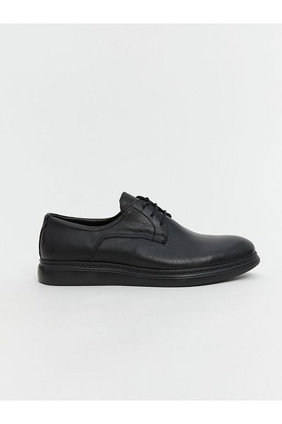 LC Waikiki Koor Black Lace-Up Leather Look Men's Classic Shoes