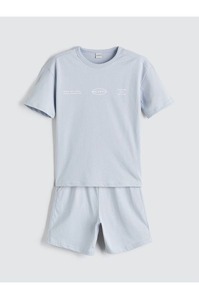 LC Waikiki Crew Neck Boys T-Shirt and Shorts