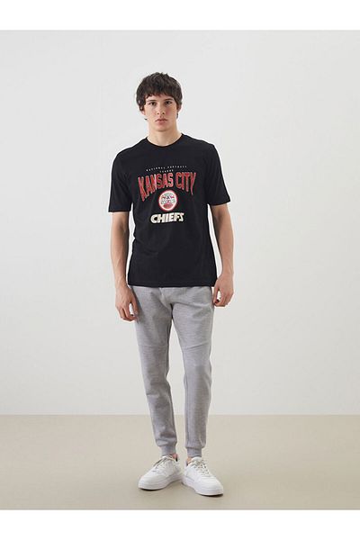 LC Waikiki Crew Neck Printed Combed Cotton Men's T-Shirt