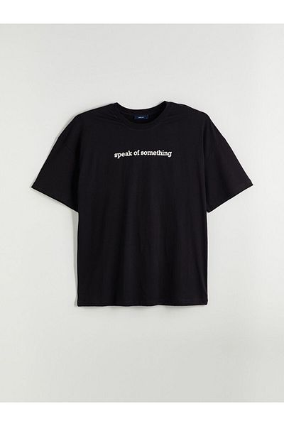 LC Waikiki Crew Neck Printed Combed Cotton Men's T-Shirt