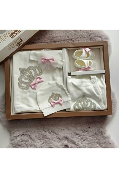 Nipperland Printed Queen Satin Bow Tie 5-Piece Hospital Set