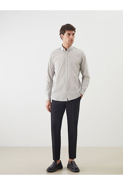 LC Waikiki Slim Fit Long Sleeve Plaid Men's Lumberjack Shirt