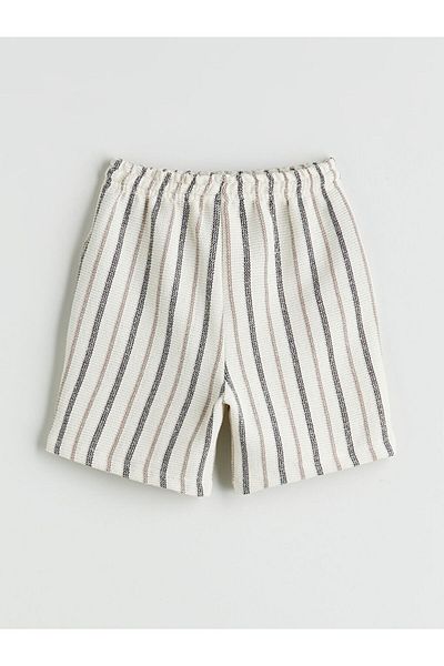 LC Waikiki New Season Elastic Waist Striped Boy's Shorts - S5Ra62Z1