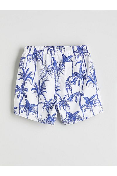 LC Waikiki Xside Navy Blue Short Length Patterned Men's Swim Shorts