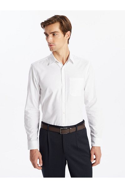 LC Waikiki Regular Fit White Men's Shirt Eg134