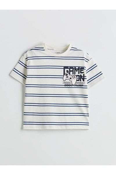 LC Waikiki Crew Neck Printed Boy's T-Shirt