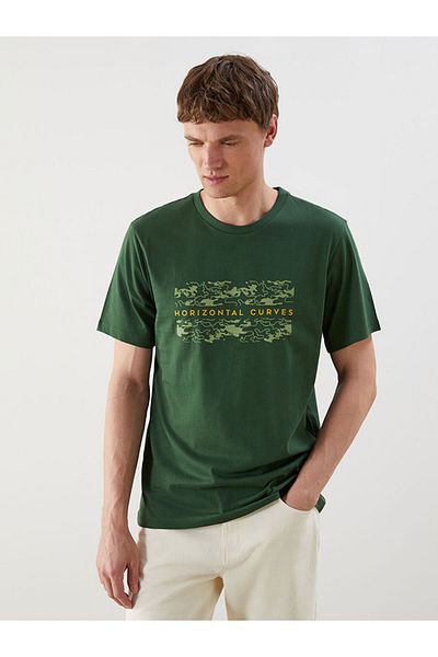 LC Waikiki Ανδρικό Tisort με στάμπα Crew Neck New Season - S5K372Z8