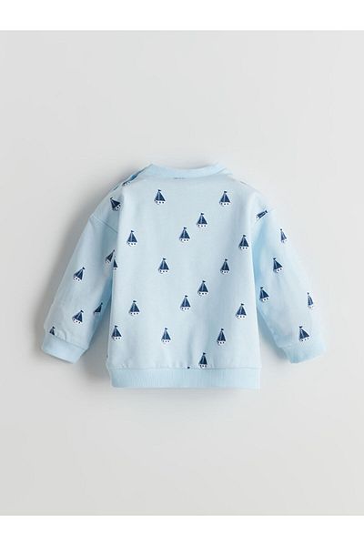LC Waikiki Crew Neck Printed Baby Boy Sweatshirt