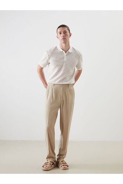 LC Waikiki Polo Neck Striped Men's T-Shirt