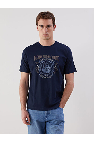 LC Waikiki Tricou pentru bărbați din bumbac pieptănat cu imprimeu Zero Roba C...