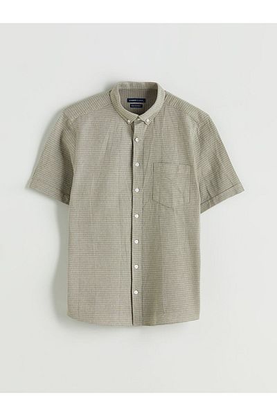 LC Waikiki Regular Fit Short Sleeve Dobby Men's Shirt