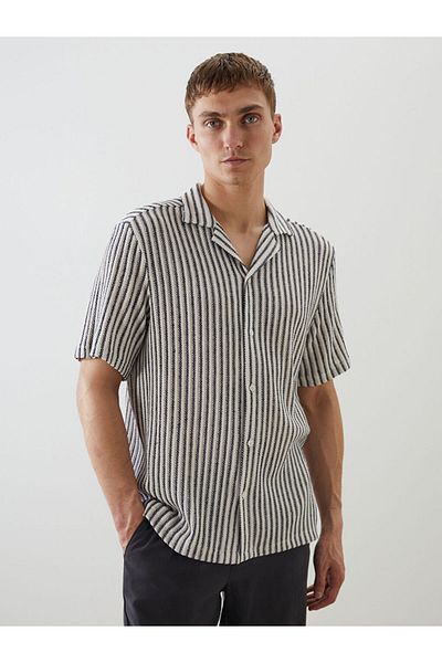 LC Waikiki Tricou pentru bărbați cu dungi cu guler polo sezon nou - S5OU49Z8