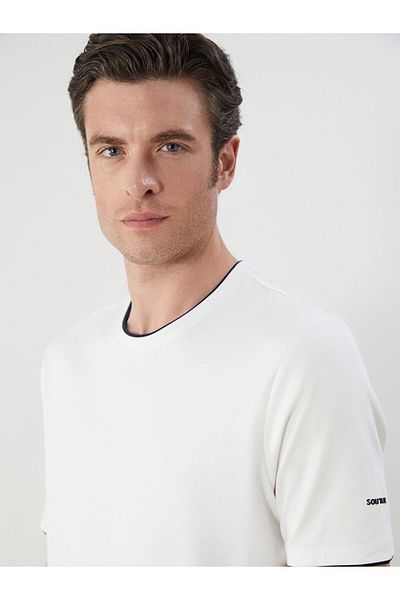 LC Waikiki Crew Neck Printed Combed Cotton Men's T-Shirt