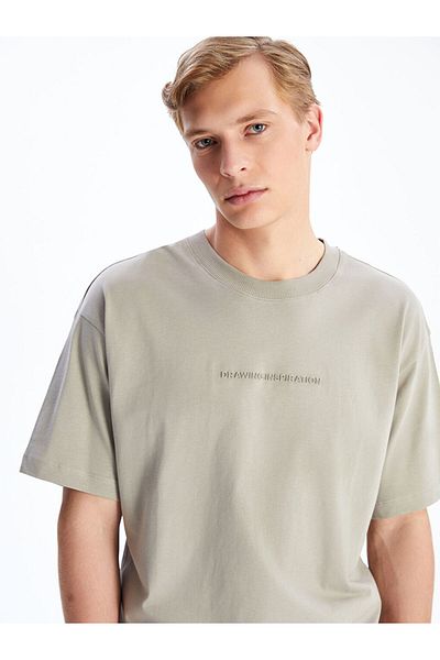 LC Waikiki Crew Neck Printed Combed Cotton Men's T-Shirt