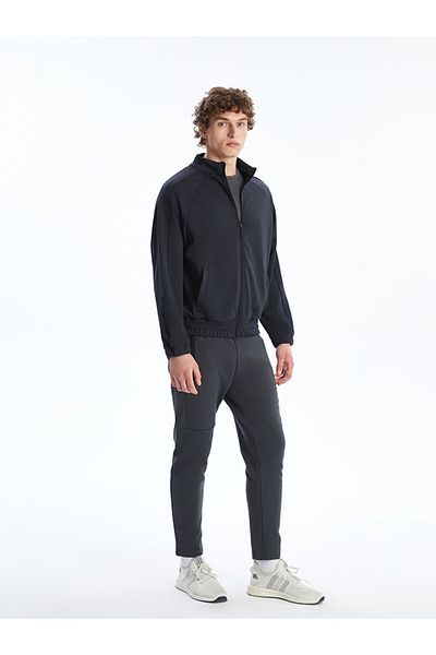 LC Waikiki High Collar Long Sleeve Men's Zipper Sweatshirt