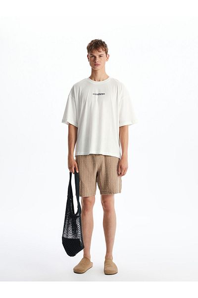 LC Waikiki Crew Neck Printed Combed Cotton Men's T-Shirt