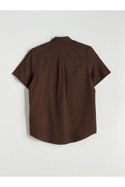 LC Waikiki Regular Fit Short Sleeve Gabardine Men's Shirt