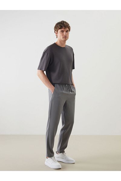 LC Waikiki Standard Mold Men's Trousers with Elastic Waist
