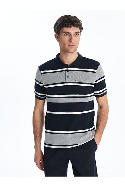 LC Waikiki Polo Neck Striped Men's T-Shirt