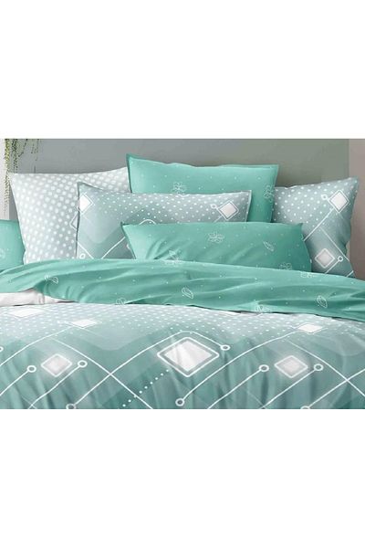 CHIRASO Finet CHIRASO 6-Piece Bedding Set, Double Bed, Print, Light Green