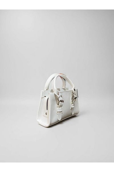 FHD BAGS Mini geantă pentru femei model cutie cu accesorii pentru centură