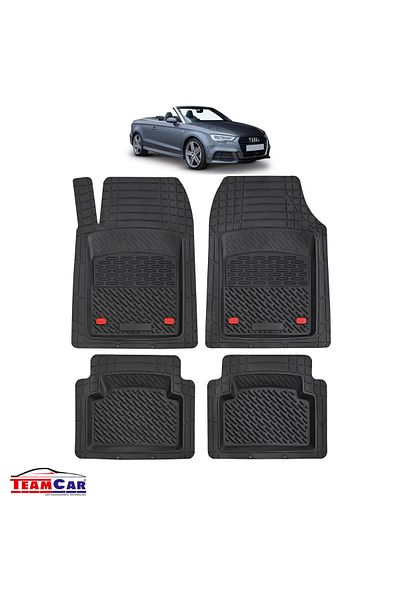 TEAMCAR ® Car Mats Tray Type Compatible with Audi A3 8V Cabriolet (2014–2020)