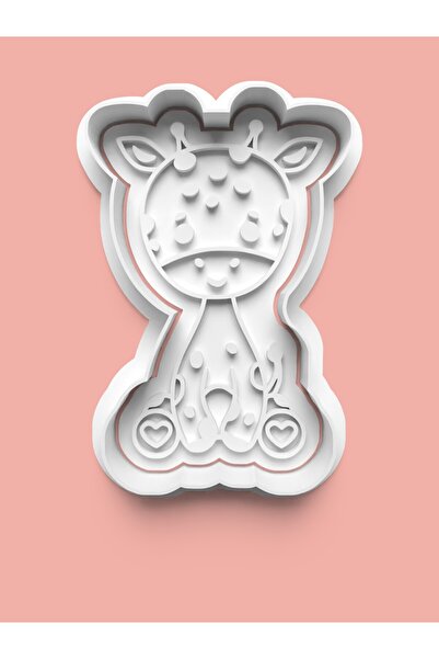 AKTASTORE قالب بسكويت الزرافة الصغيرة وقالب عجينة السكر