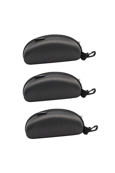 Choice 3pcs Sunglasses Case Large Size Fits Most Glasses And Sunglassese Carry Bag Hard Zipper Box Travel P