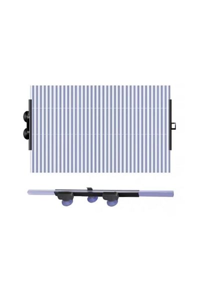 Rovitech Parasolar auto retractabil, fixare prin ventuze, model aluminiu, 150 x 70 cm, universal