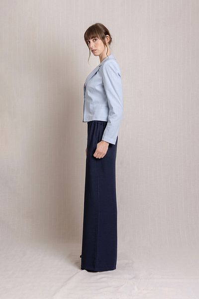 Volanlı Loose Linen Trousers